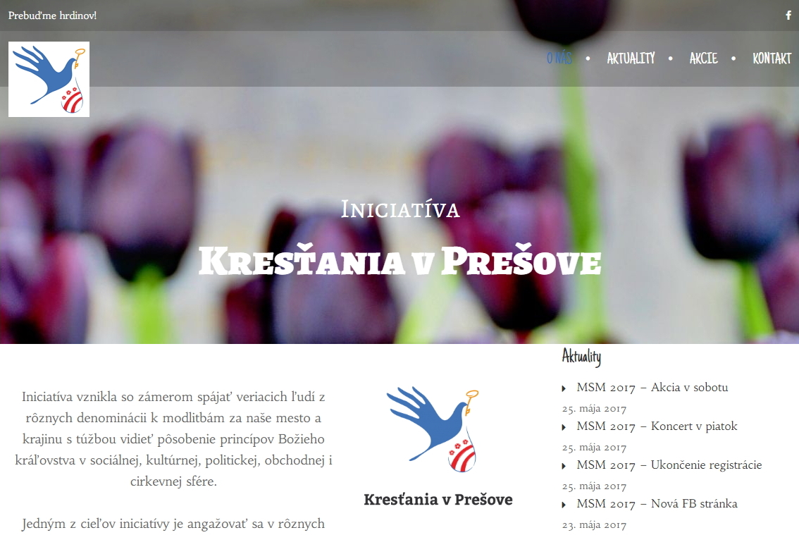 WEB Kresťania v Prešove
